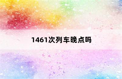 1461次列车晚点吗