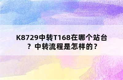 K8729中转T168在哪个站台？中转流程是怎样的？