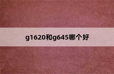 g1620和g645哪个好