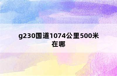 g230国道1074公里500米在哪