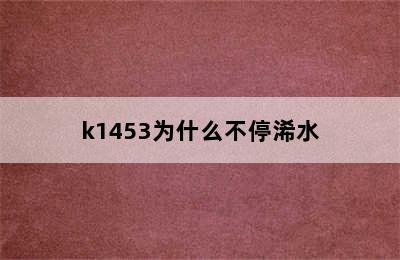 k1453为什么不停浠水