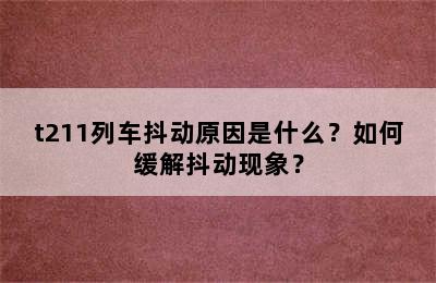 t211列车抖动原因是什么？如何缓解抖动现象？