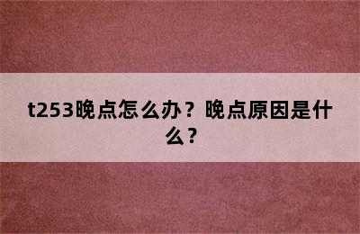 t253晚点怎么办？晚点原因是什么？