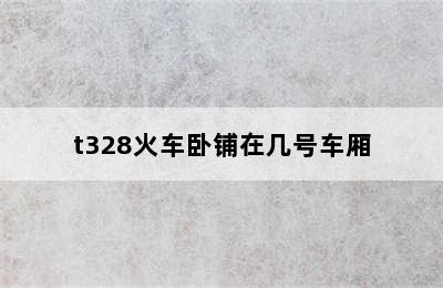 t328火车卧铺在几号车厢