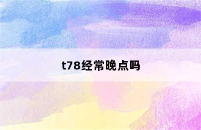 t78经常晚点吗