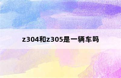 z304和z305是一辆车吗