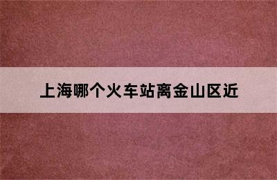 上海哪个火车站离金山区近