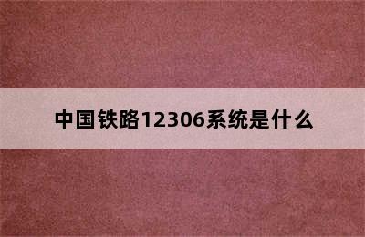 中国铁路12306系统是什么