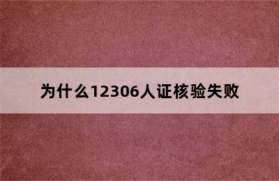 为什么12306人证核验失败