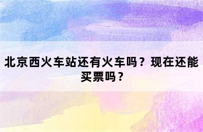 北京西火车站还有火车吗？现在还能买票吗？