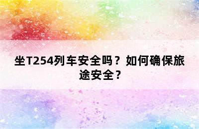 坐T254列车安全吗？如何确保旅途安全？