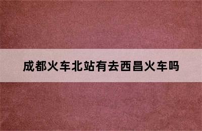 成都火车北站有去西昌火车吗
