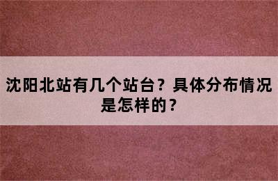 沈阳北站有几个站台？具体分布情况是怎样的？