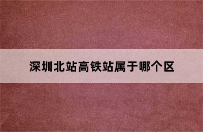 深圳北站高铁站属于哪个区