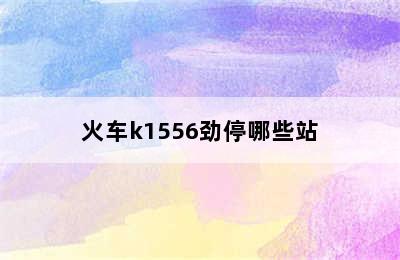 火车k1556劲停哪些站