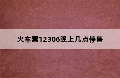 火车票12306晚上几点停售