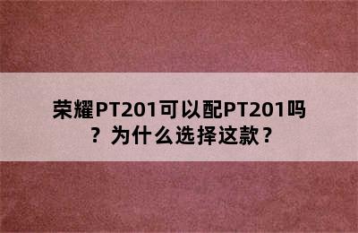 荣耀PT201可以配PT201吗？为什么选择这款？