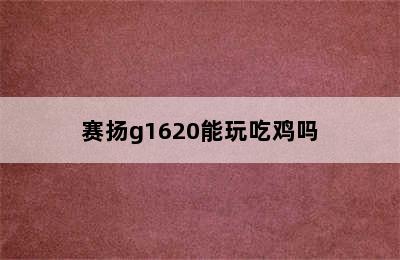 赛扬g1620能玩吃鸡吗