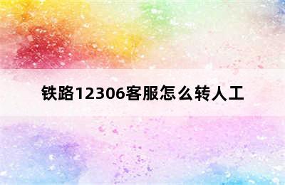 铁路12306客服怎么转人工