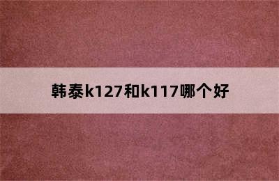 韩泰k127和k117哪个好