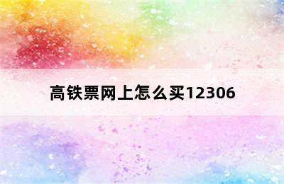 高铁票网上怎么买12306