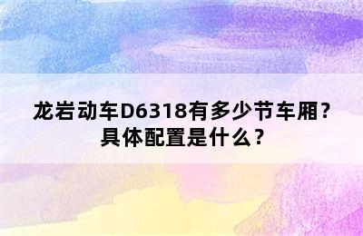 龙岩动车D6318有多少节车厢？具体配置是什么？